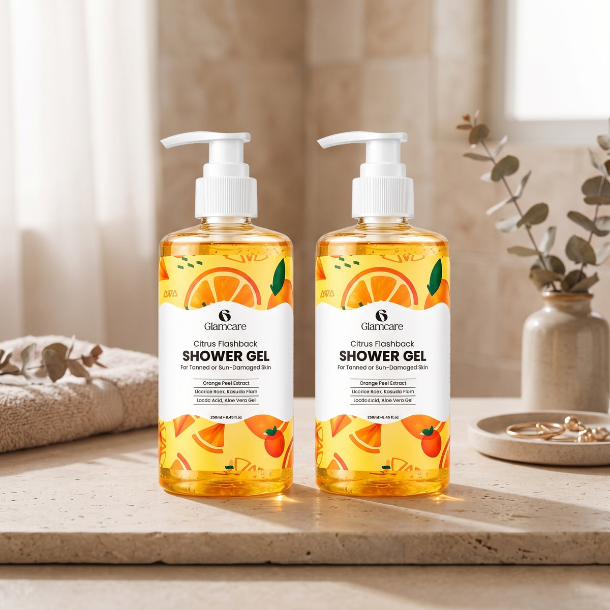 Glamcare Citrus Flashback Shower Gel Pack of 2
