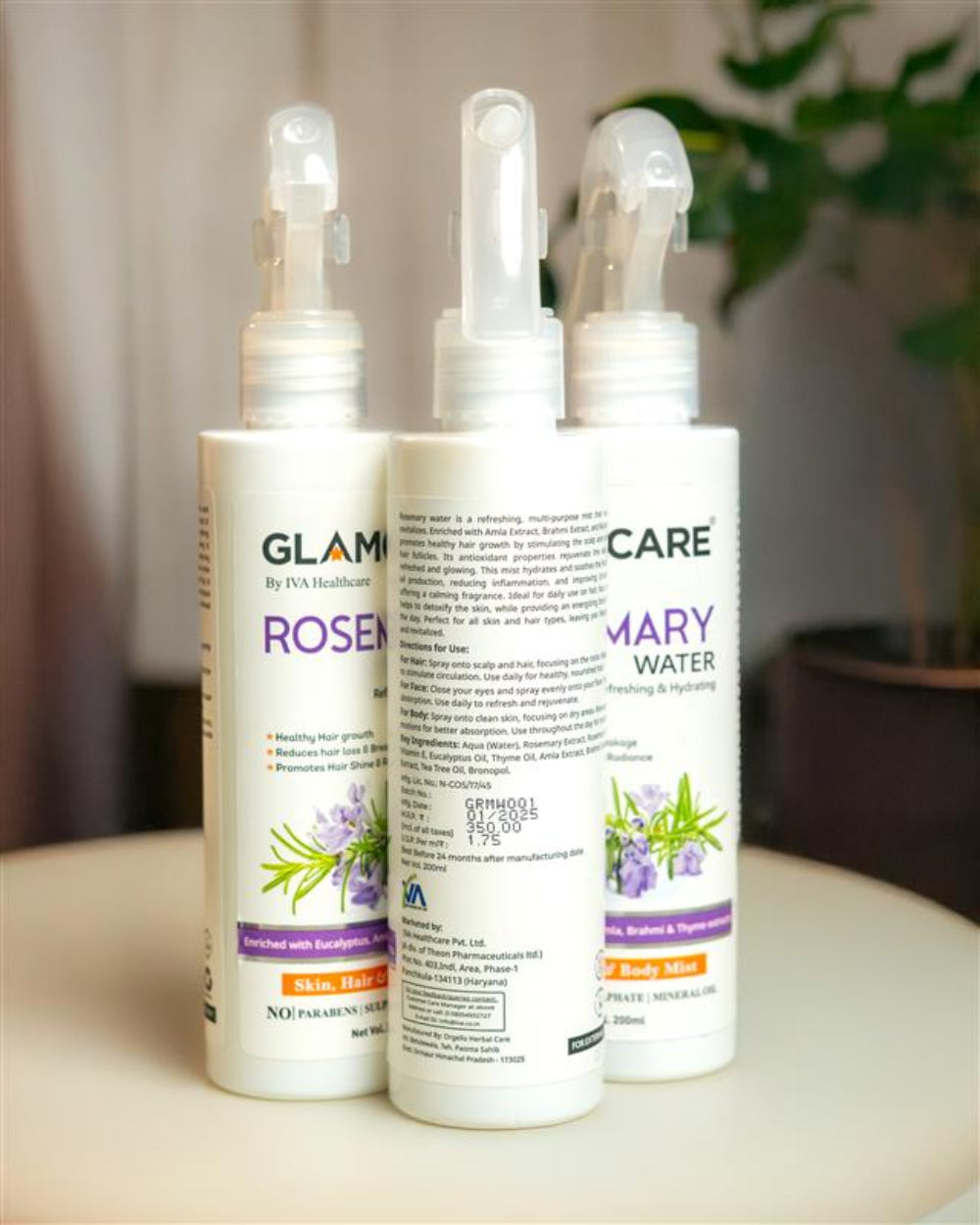 Glamcare Rosemary Water For Hair Growth (200 ml)