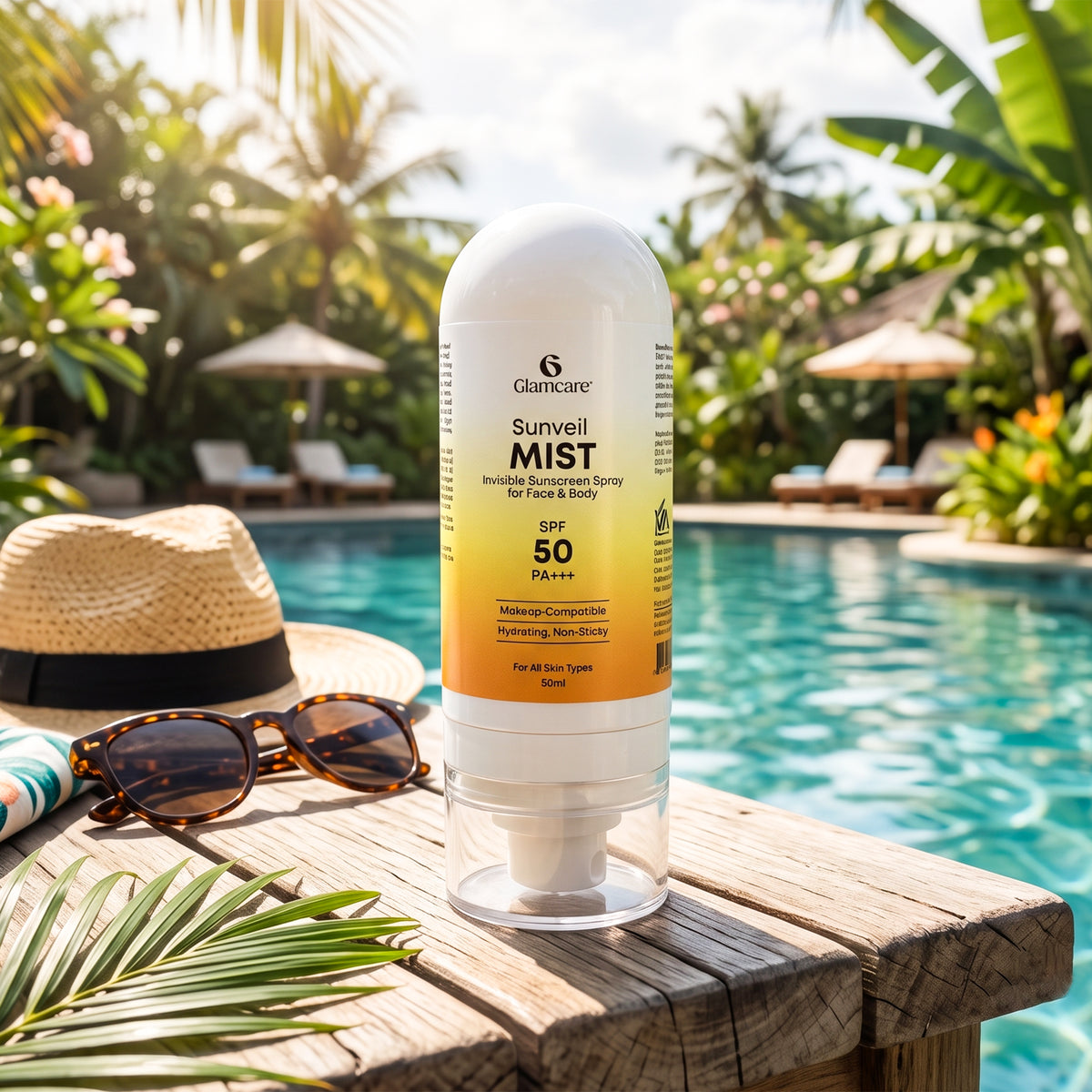 Glamcare Sunveil Mist Invisible Sunscreen Spray SPF 50 PA+++