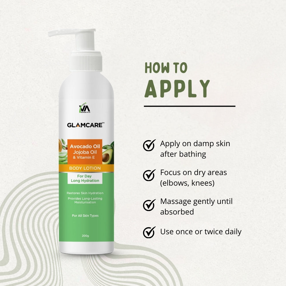 Body Lotion with Avocado Oil, Jojoba Oil & Vitamin E - 200 g