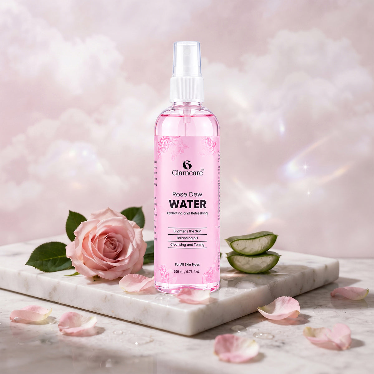 Glamcare Rose Dew Water Spray (200ml)