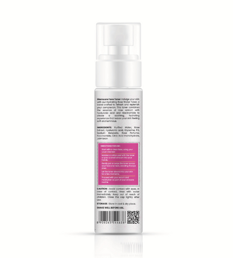 Rose Extract Face Toner with Niacinamide & Hyaluronic acid - 100 ML