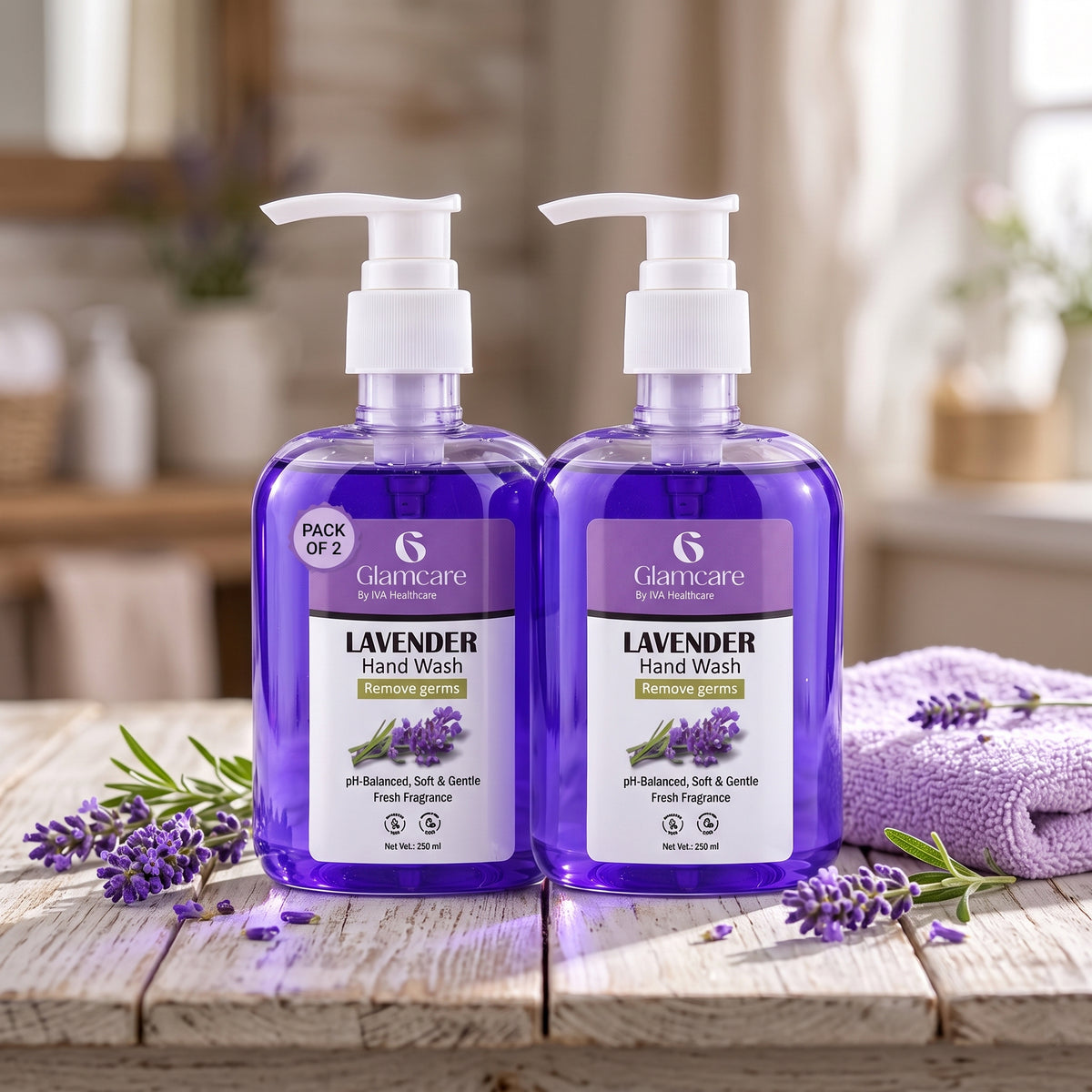 Glamcare Lavender Hand Wash Pack of 2