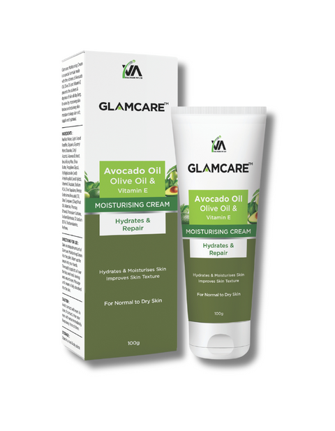 Moisturising Cream with Avocado Oil, Olive Oil & Vitamin E - 100 g