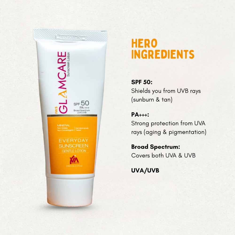Everyday Sunscreen Gentle Lotion with SPF 50 - 60 ML