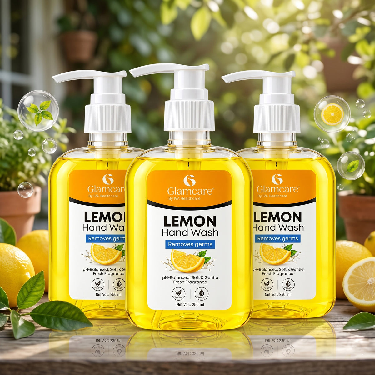 Glamcare Lemon Hand Wash Pack of 3