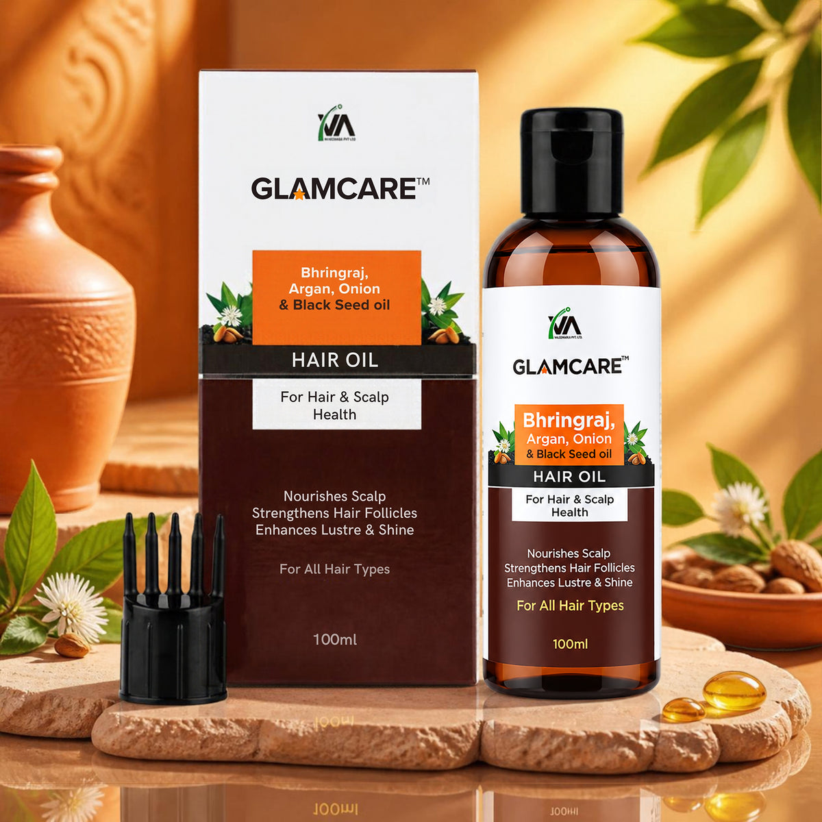 Glamcare Bhringraj Hair Drops Pack of 3