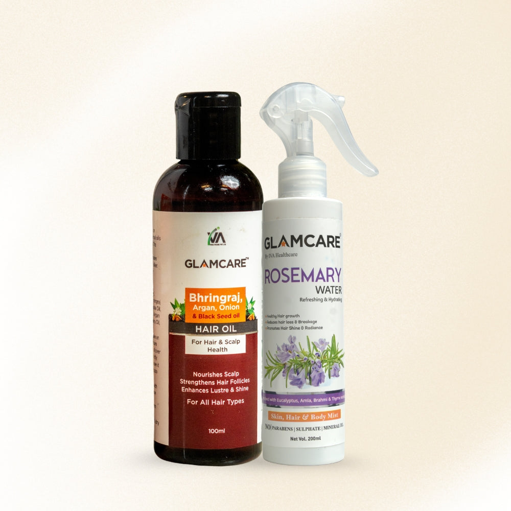 Glamcare Hair Protection Ritual  (Hair Oil & Rosemary Water)