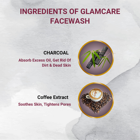 Face Wash with Activated Bamboo Charcoal & Coffee Extract - 100 g