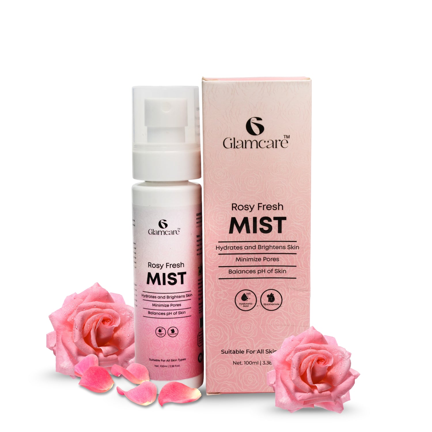 Rosy Mist Face Toner with Niacinamide & Hyaluronic acid - 100 ML