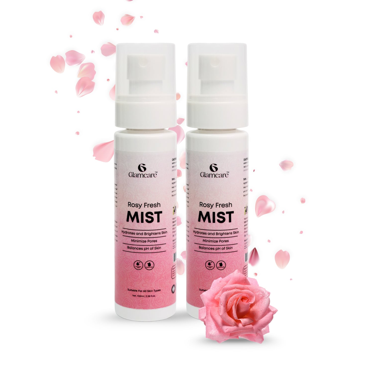 Rosy Mist Face Toner Pack of 2 (100 ml each)