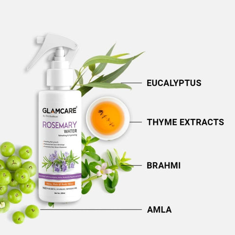 Glamcare Rosemary Water For Hair Growth (200 ml)