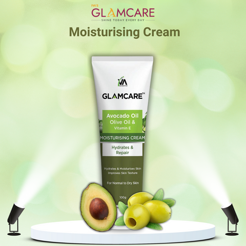 Moisturising Cream with Avocado Oil, Olive Oil & Vitamin E - 100 g