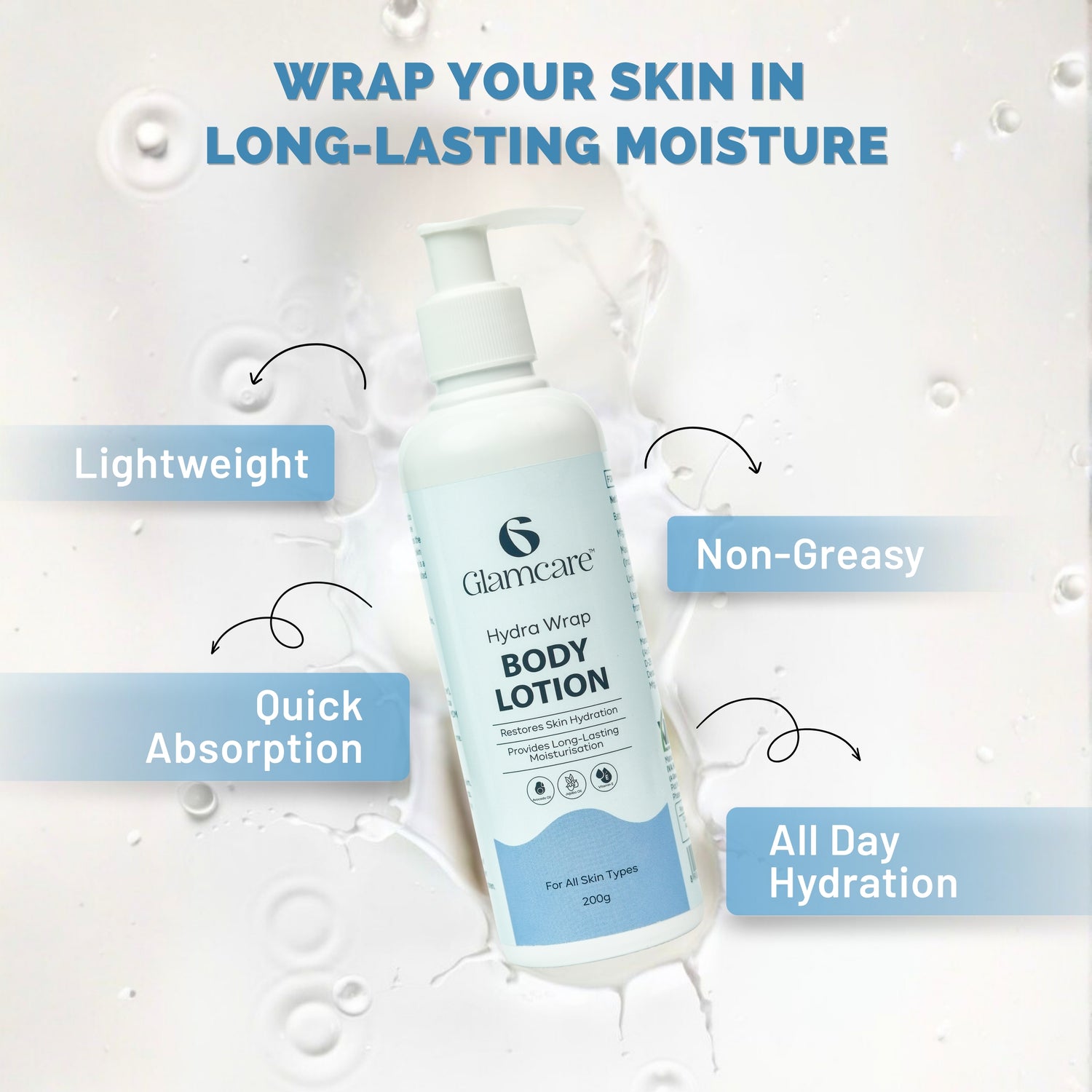 Glamcare Hydra Wrap Body Lotion 200 g