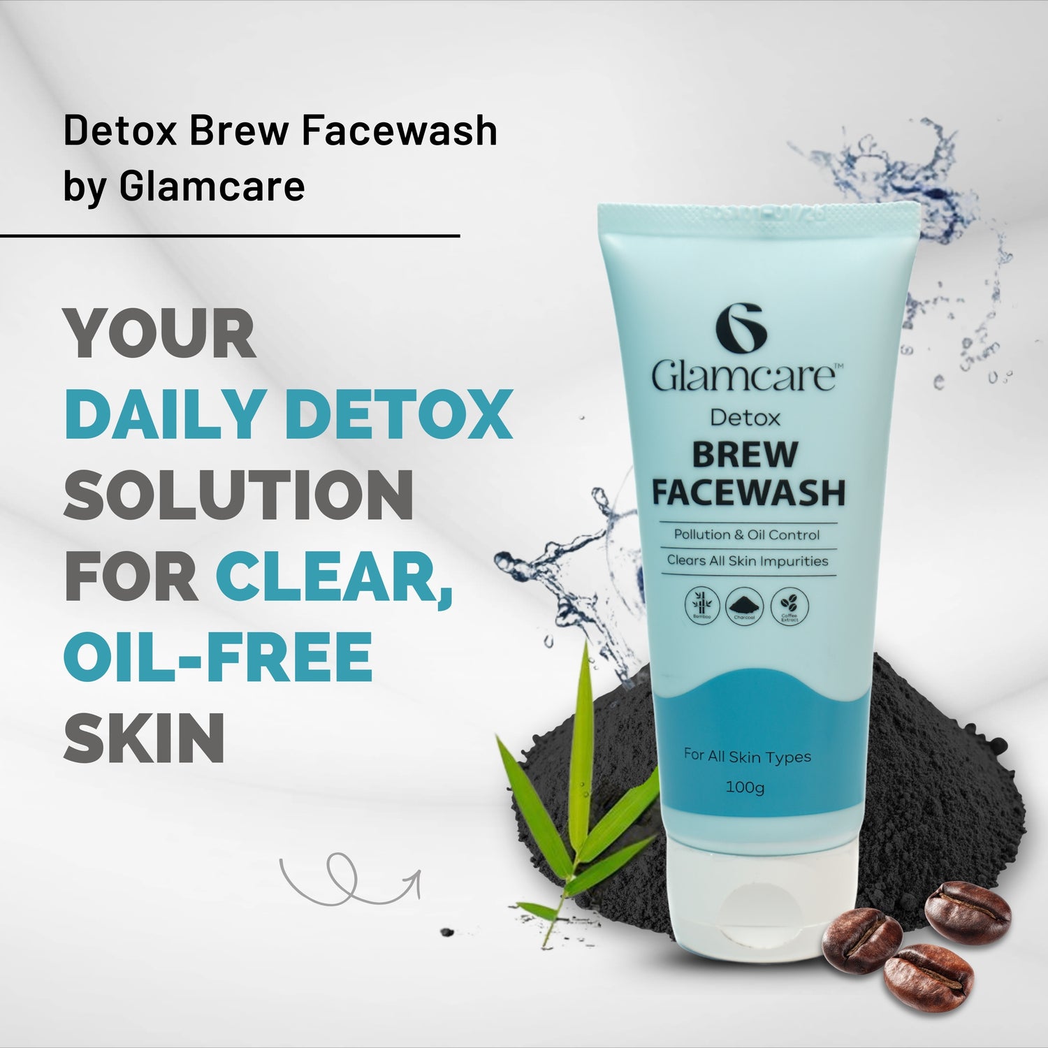 Glamcare Brew Detox Face Wash 100 g
