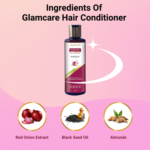 Hair Conditioner with Black Seed Oil, Red Onion Extract & Almond Oil - 200 ML