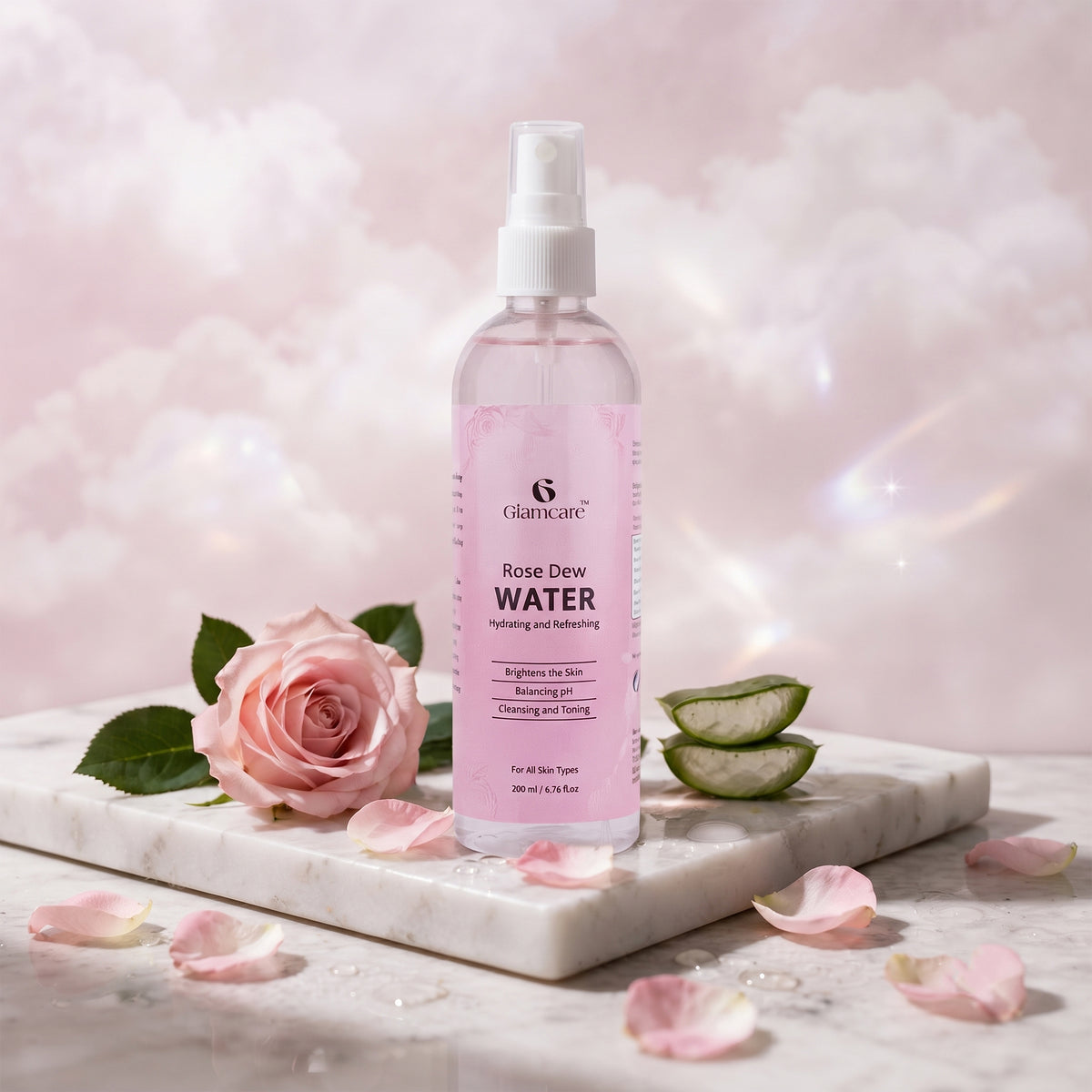 Glamcare Rose Dew Water (Spray) ( 100ml )