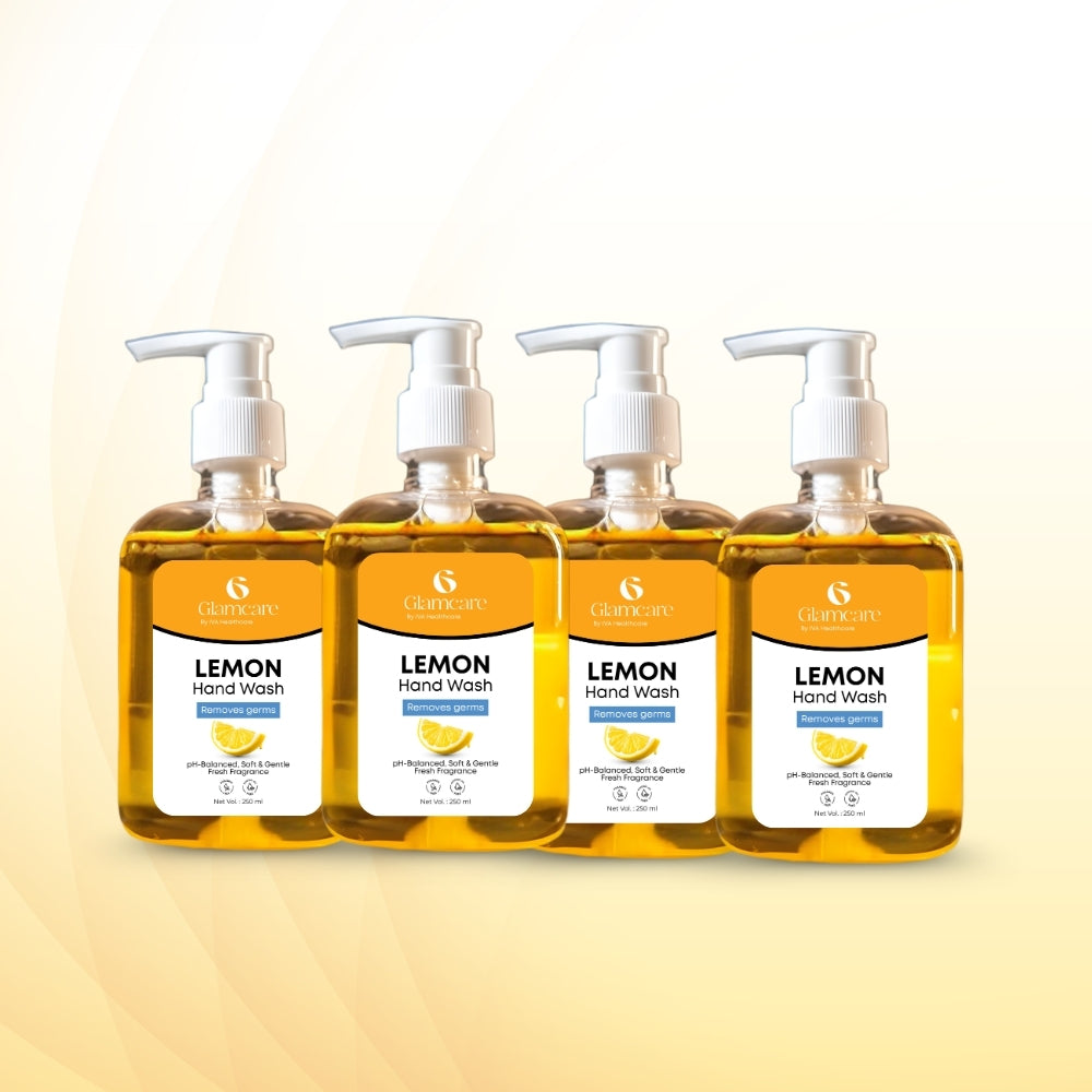 Glamcare Lemon Handwash (Pack of 4) - 1000ml