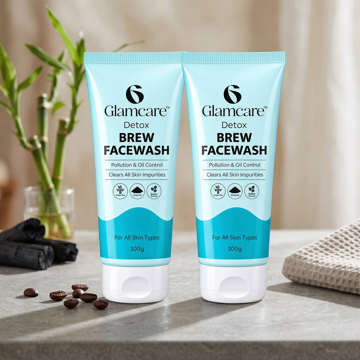 Glamcare Detox Brew Facewash Pack of 2