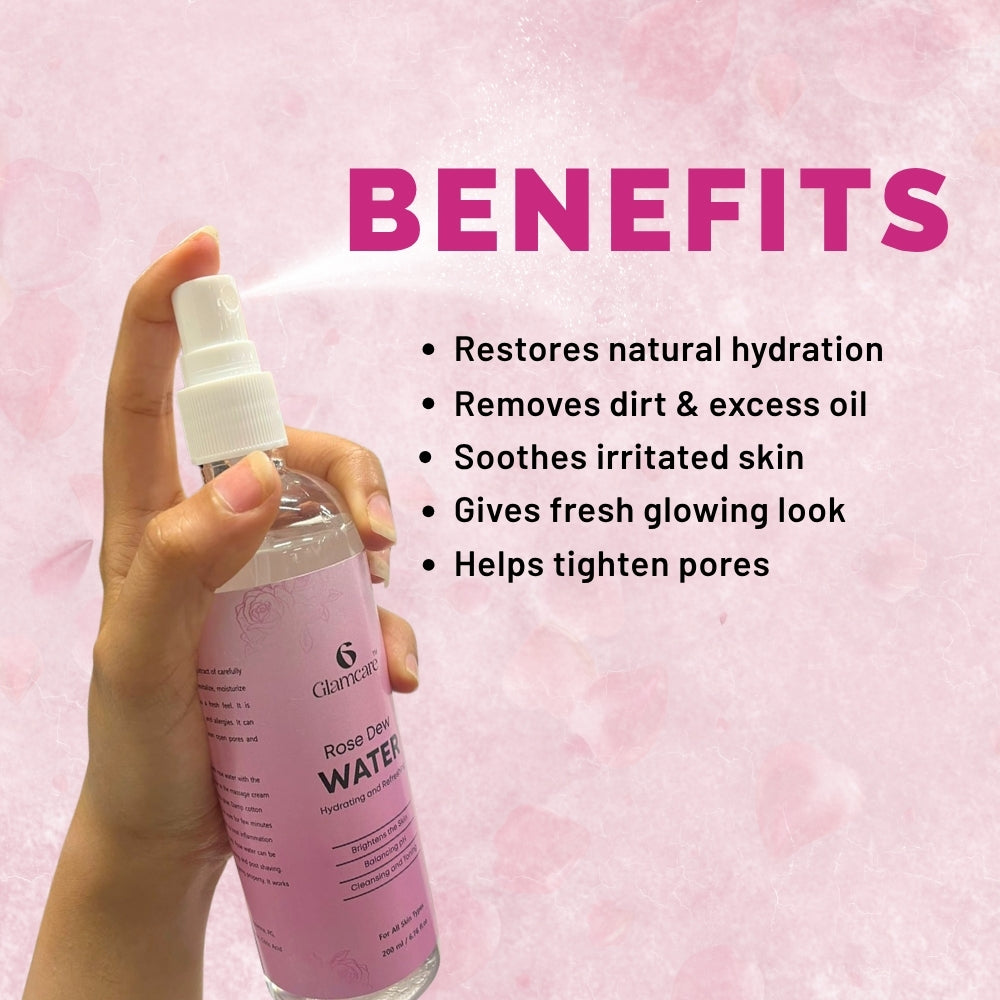 Rose Dew Water Spray - Pack of 3 (200 ml each)