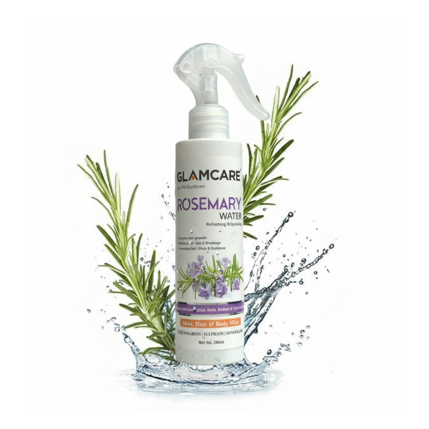 Glamcare Rosemary Water For Hair Growth (200 ml)