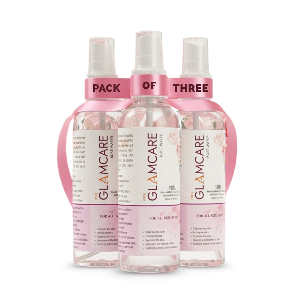 Rose Water Pack of 3 (100 ml each)