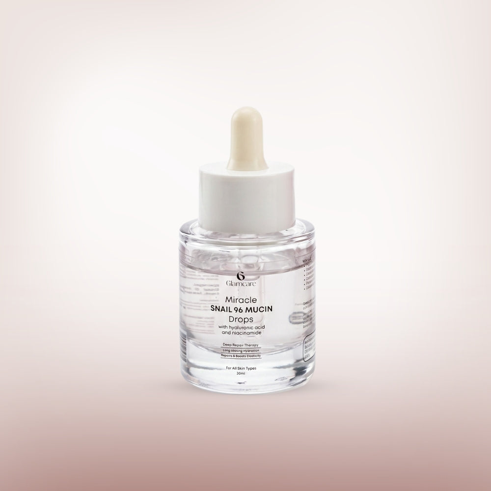 Miracle Snail 96 Mucin Drops with hyaluronic acid and niacinamide