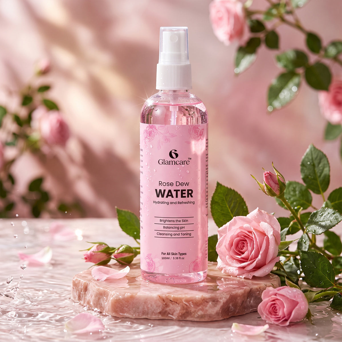 Glamcare Rose Dew Water Spray ( 100ml )